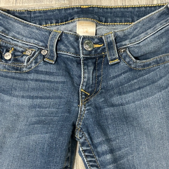 Womn's True Religion World Tour Bootcut Low Rise Jeans - 27 - Picture 9 of 12